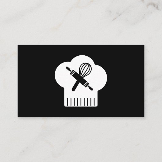 Chefs Pet Rolling Pin Whisk Visitekaartje (Voorkant)