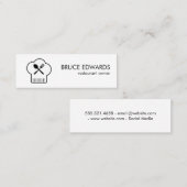 Chefs Pet Silverware Mini Visitekaartje (Voorkant / Achterkant)