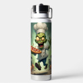 Chef's Pizza, Halloween, auteur Natasha Us Waterfles (Achterkant)