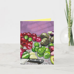 'Chef's Prep' still life Notitiekaartje