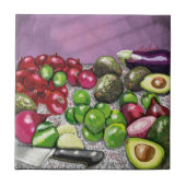 'Chef's Prep' still life Tegeltje (Voorkant)