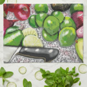 'Chef's Prep' still life Theedoek (Gevouwen)