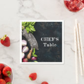 Chef's tafel rustiek koken food party servet (Insitu)