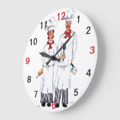 Chefs Wall Clock Grote Klok (Hoek)