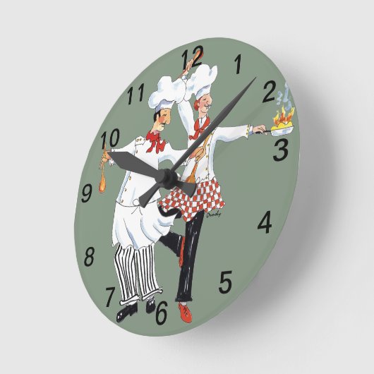 Chefs- wandklok (Hoek)