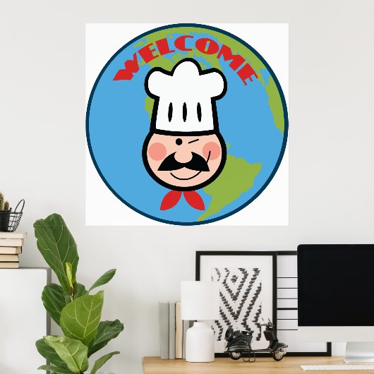 Chefs Welkom Poster (Thuiskantoor)