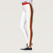 Cheful and Festive Red White and Green Leggings (Links)