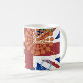 Cheful England British need Tea Flag Union Jack Koffiemok (Voorkant rechts)