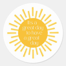 Cheful have a Great Day Happy Mail Ronde Sticker