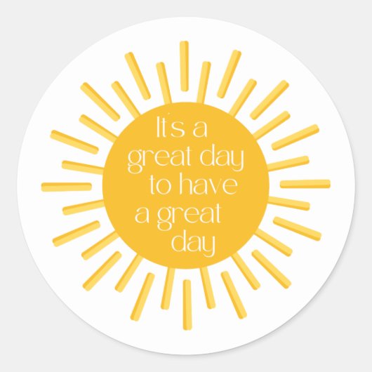 Cheful have a Great Day Happy Mail Ronde Sticker (Voorkant)