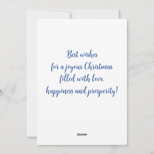 Cheful Kerstmis Robin Waterverf  Feestdagenkaart (Achterkant)