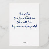 Cheful Kerstmis Robin Waterverf Folie Feestdagenkaart (Achterkant)