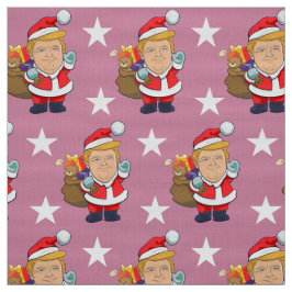 Cheful President Donald Trump Santa| Kerstmis Stof