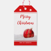 Cheful Red White Merry kerstcadeau-Label Cadeaulabel (Achterkant)