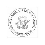 Cheful Speelgoed Robot Business Round Address Rubberstempel (Afrduk)
