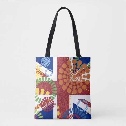Cheful Union Jack British Flag Tote Bag (Voorkant)
