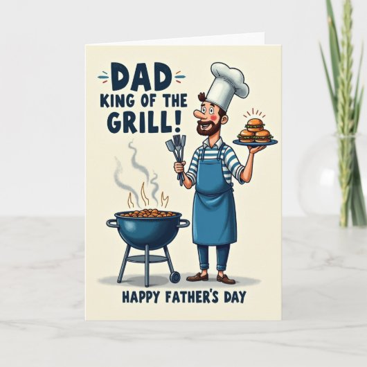 Chefvaders Dagfeestkaart Kaart (Voorkant)