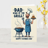 Chefvaders Dagfeestkaart Kaart (Gele Bloem)