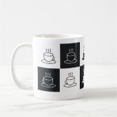 Chekered Pattern koffie mok (Links)