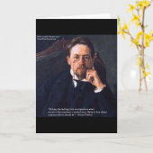 Chekhov "Love Normal State" Citaat geeft T - shirt Kaart (Gele Bloem)