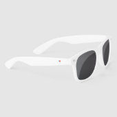 Chele G Signature Logo White Sunglazen Zonnebrillen (Rechts)