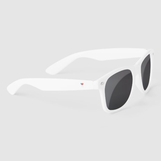 Chele G Signature Logo White Sunglazen Zonnebrillen (Rechts)