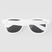 Chele G Signature Logo White Sunglazen Zonnebrillen (Achterkant)