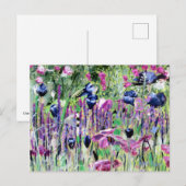 Cheleea bloesoliefschilderij briefkaart (Voorkant / Achterkant)