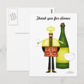 Chelf Bedankt voor het diner postkaart (Voorkant / Achterkant)