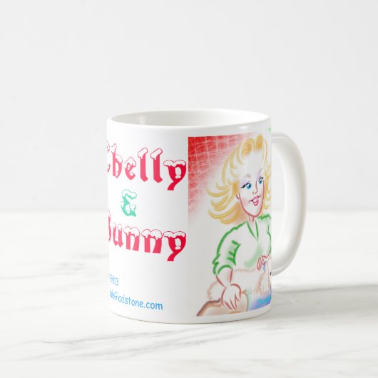 Chelly & Bunny's Caricature Mok (Voorkant rechts)