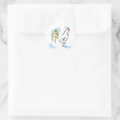 Chelly Chicken Ronde Sticker (Tas)