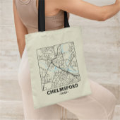 Chelmsford, Essex City Map Tote Bag
