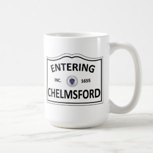 CHELMSFORD MASSACHUSETTS Hometown Mass MA Townie Koffiemok