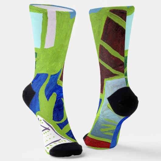 Chelsea Abstract Sokken (Gebogen)