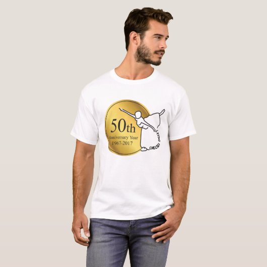 Chelsea Ballet 50th Jubileum Mannen T Shirt (Voorkant volledig)