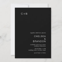 Chelsea Black Moderne bruiloft