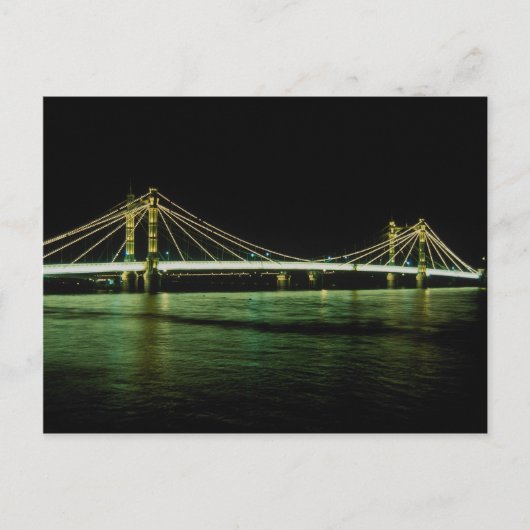 Chelsea Bridge, Londen, Engeland Briefkaart (Voorkant)