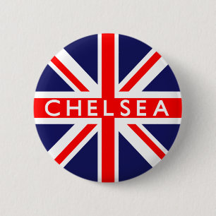 Chelsea: Britse vlag Ronde Button 5,7 Cm