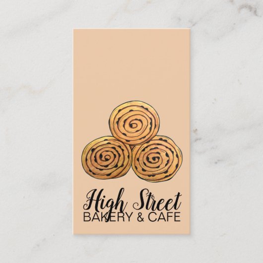 Chelsea Buns Currant Roll Bakery was een uitgelekt Visitekaartje (Voorkant)