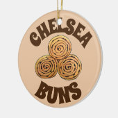 Chelsea Buns UK Currant Bun Bakery British Food Keramisch Ornament (Links)