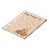 Chelsea Buns UK Currant Bun Bakery British Food Notitieblok (Linkerzijde)