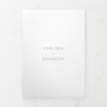 Chelsea Dusty Blue Modern Wedding