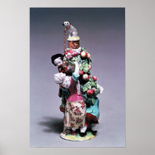 Chelsea flesje met een moeder en kinderen poster