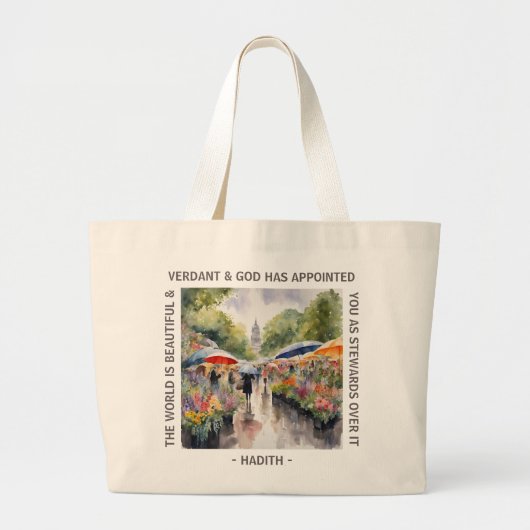 Chelsea Flower Show in de regen Canvas tas (Voorkant)