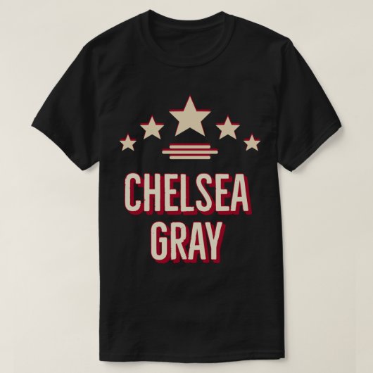 Chelsea gray las vegas t-shirt (Design voorkant)