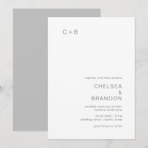Chelsea Grey Modern Wedding