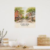 Chelsea Manhattan Poster (Keuken)