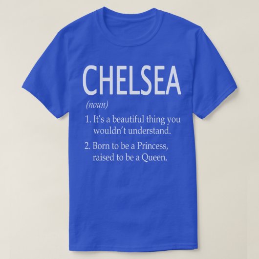 Chelsea Naam Gift 131 T-shirt (Design voorkant)