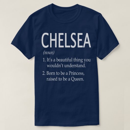 Chelsea Naam Gift 64 T-shirt (Design voorkant)