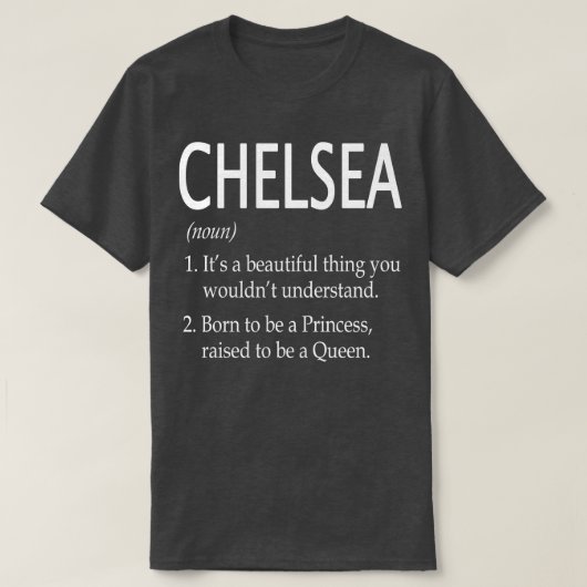 Chelsea Naam Gift 99 T-shirt (Design voorkant)